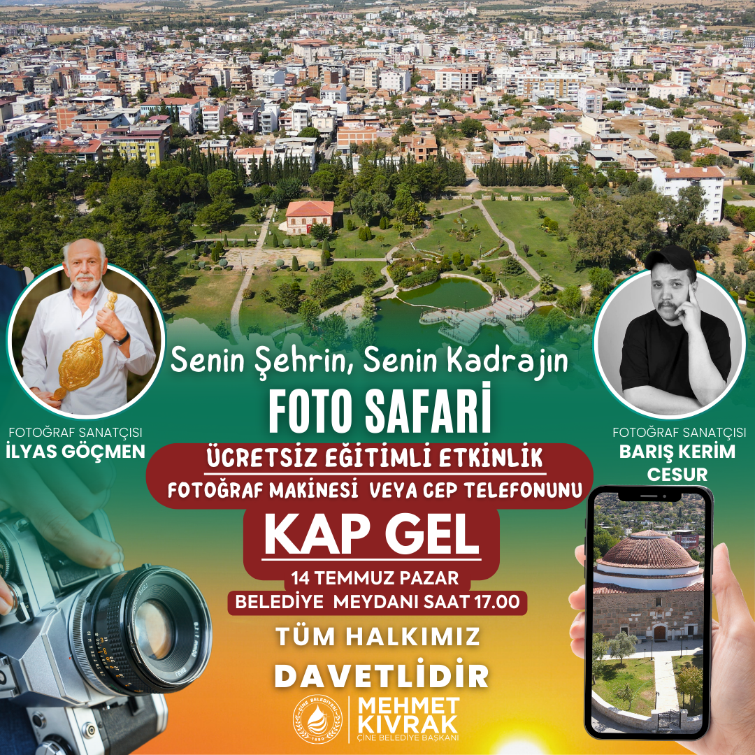 Çine halkı şehrin en güzel fotoğrafını kendisi çekecek