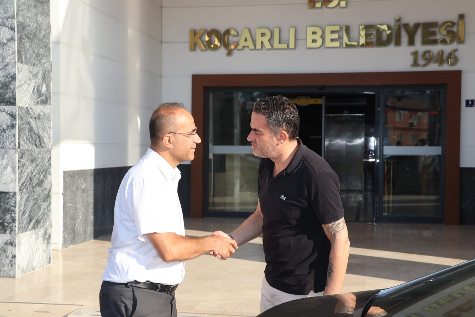 Kaymakam Tepeli’den Başkan Arıcı’ya veda ziyareti