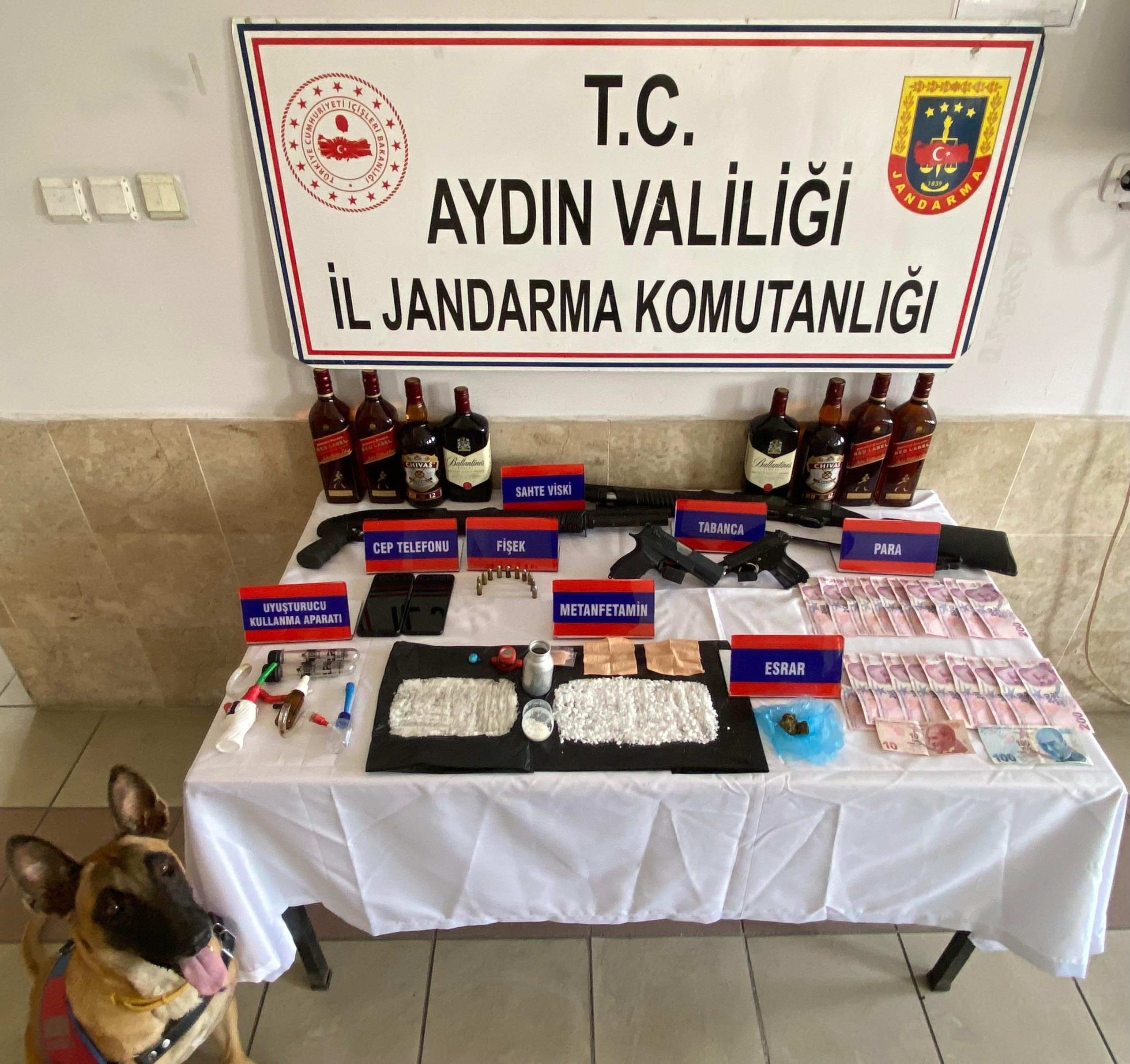 Aydın’da iki kilo uyuşturucu ele geçirildi
