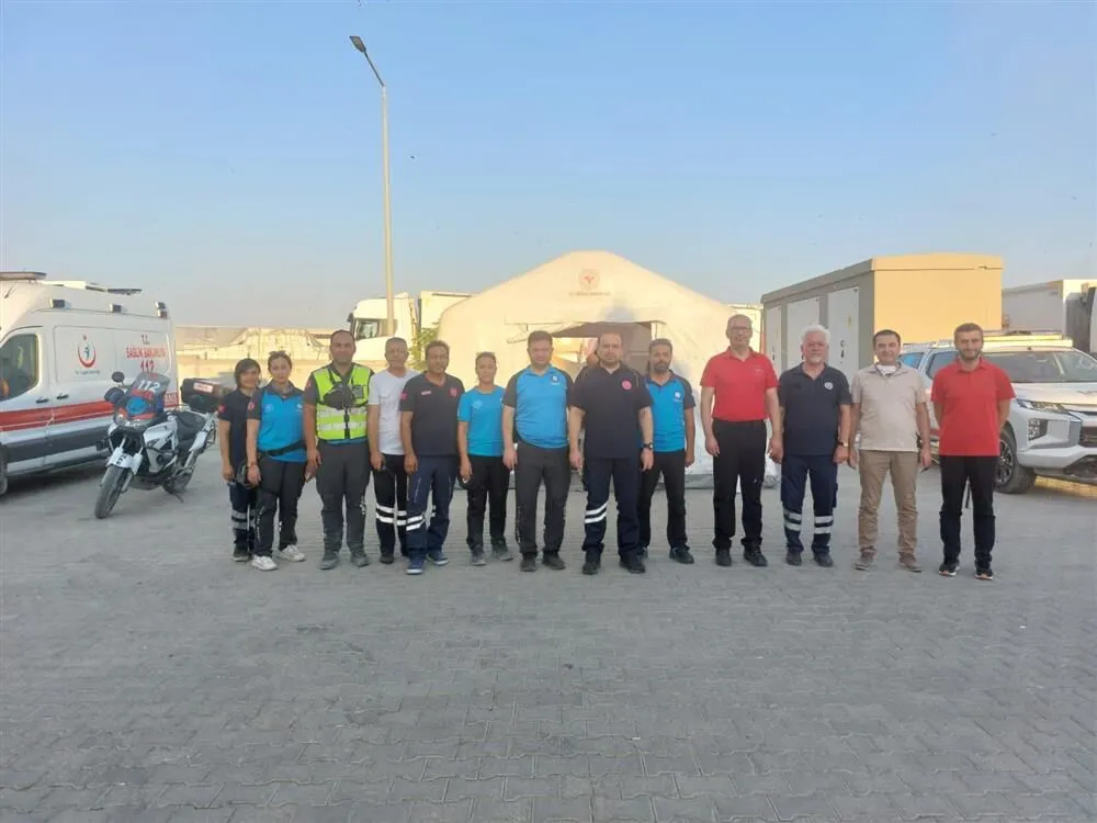 Söke’deki yangına 30 sağlık personeli görevlendirildi