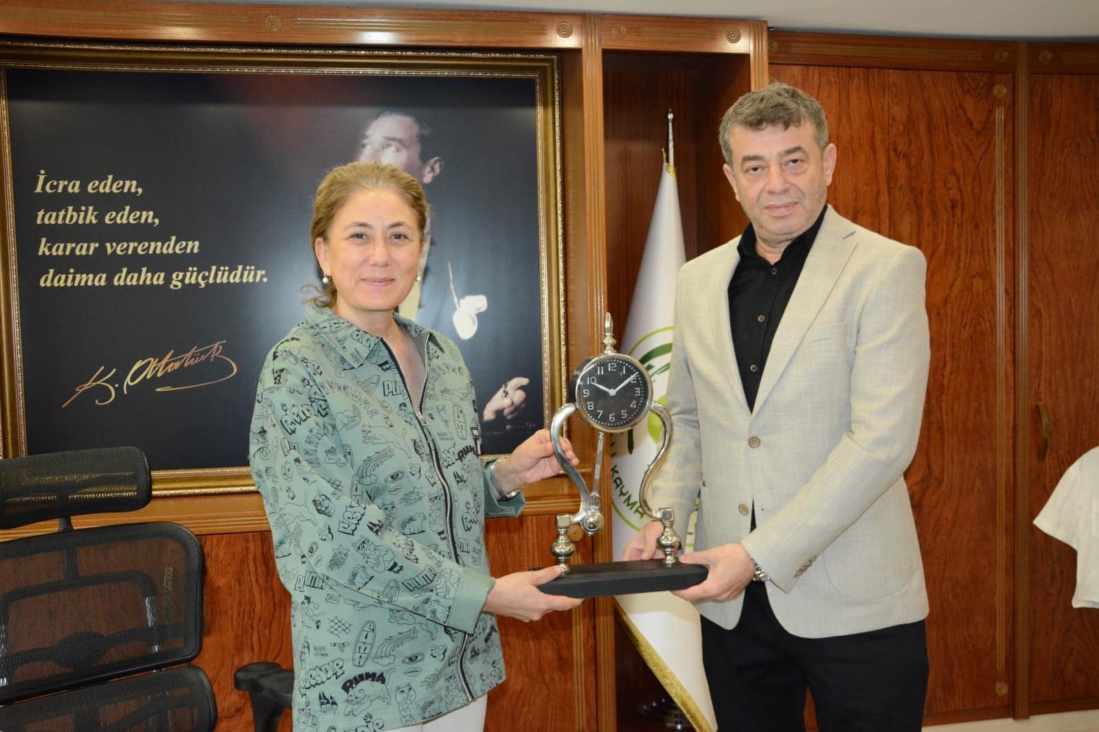 Başkan Künkcü Kaymakam Kan’a ziyaret etti