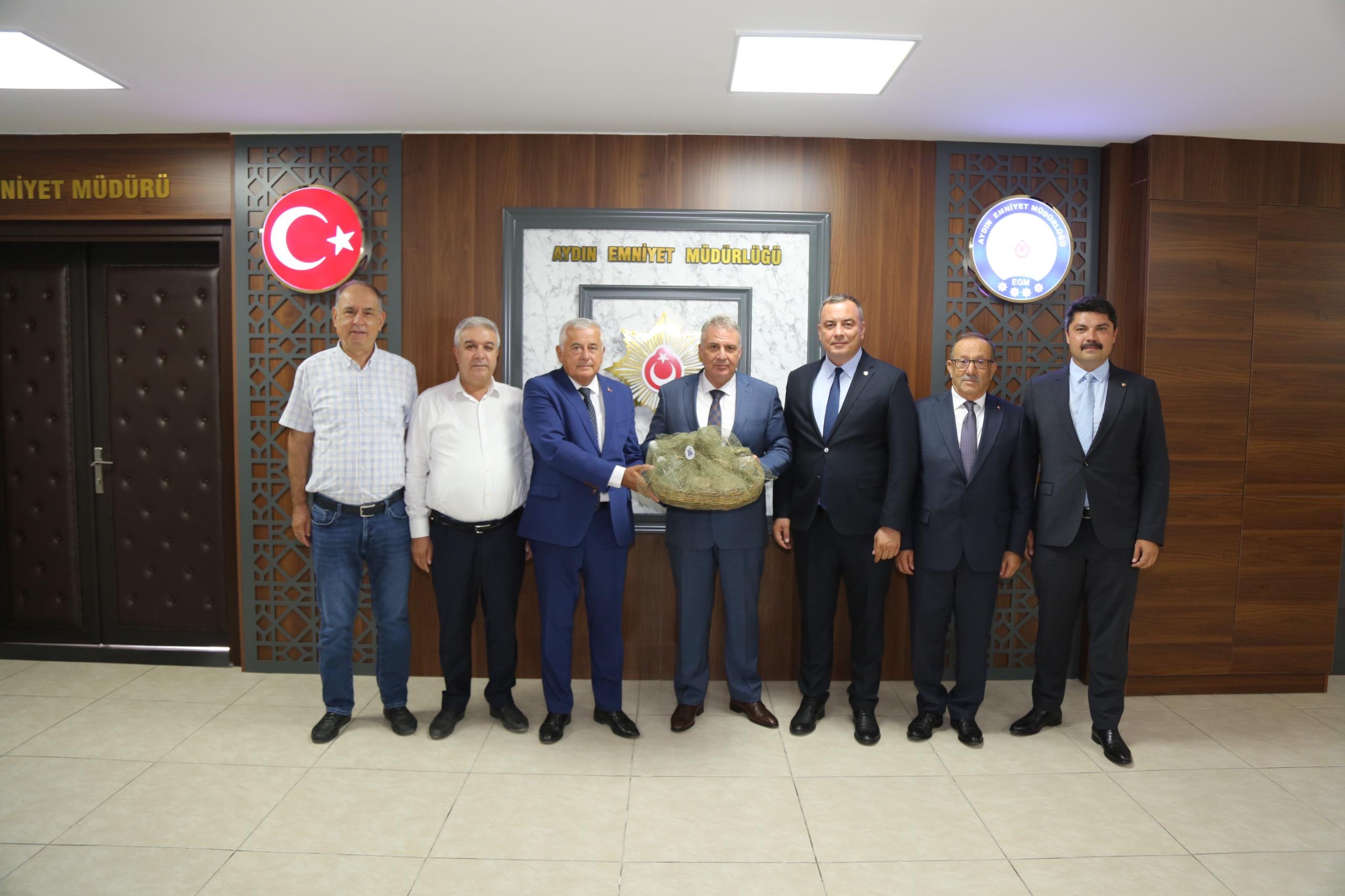 Aydın Ticaret Borsası’ndan İl Emniyet Müdürü Armağan Adnan Erdoğan’a hayırlı olsun ziyareti