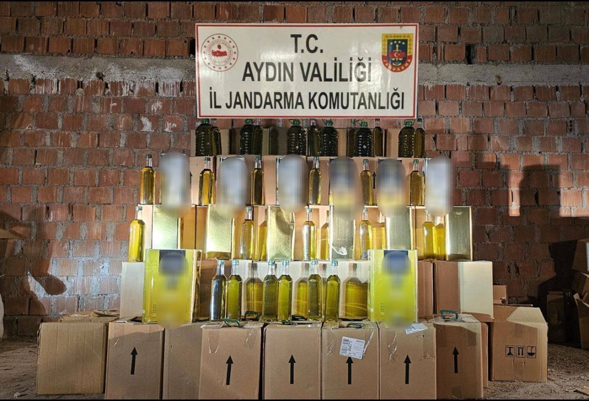 Aydın’da sahte zeytinyağı sevkiyatına jandarma engeli