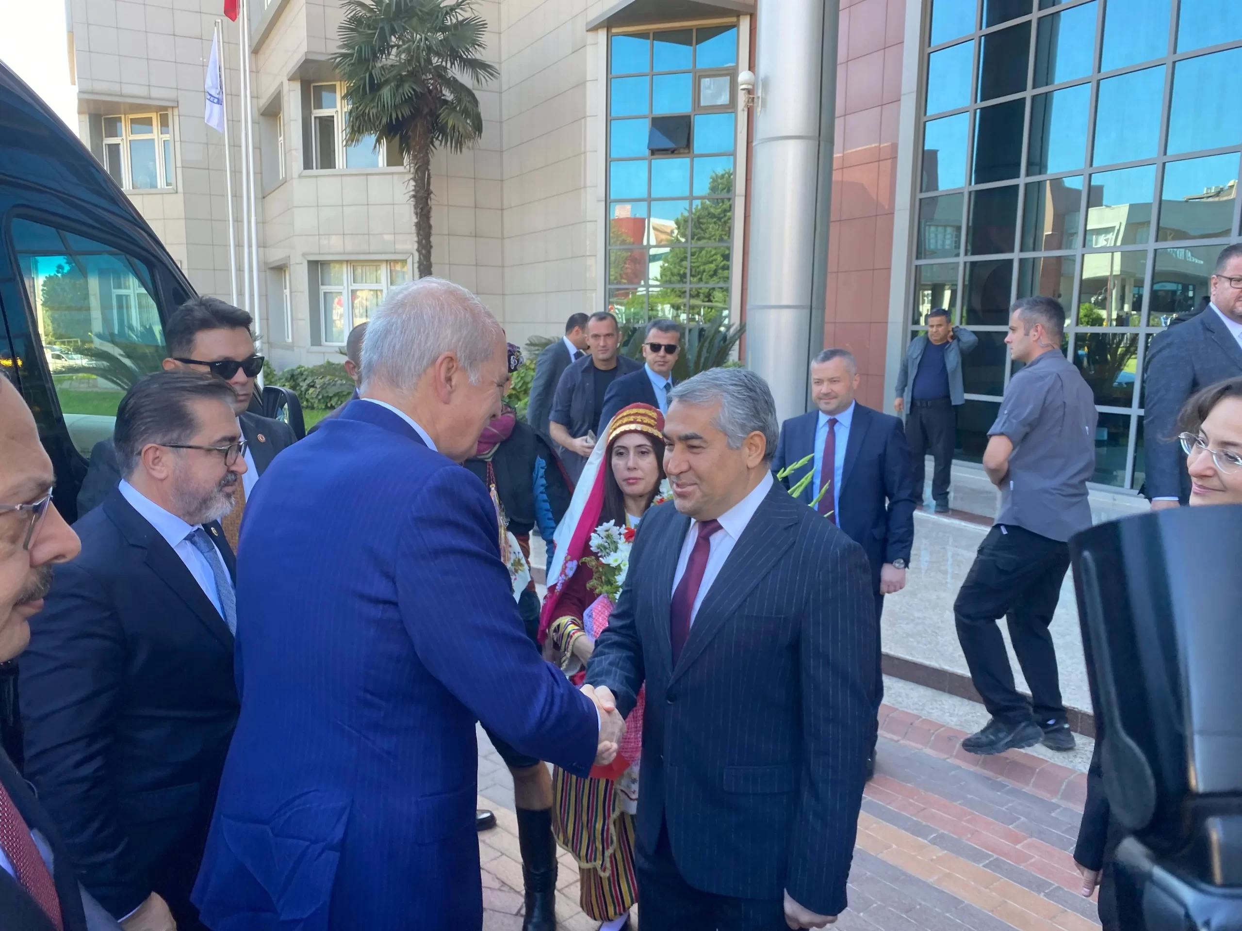 TBMM Başkanı Kurtulmuş Rektör Kent’e ziyaret etti