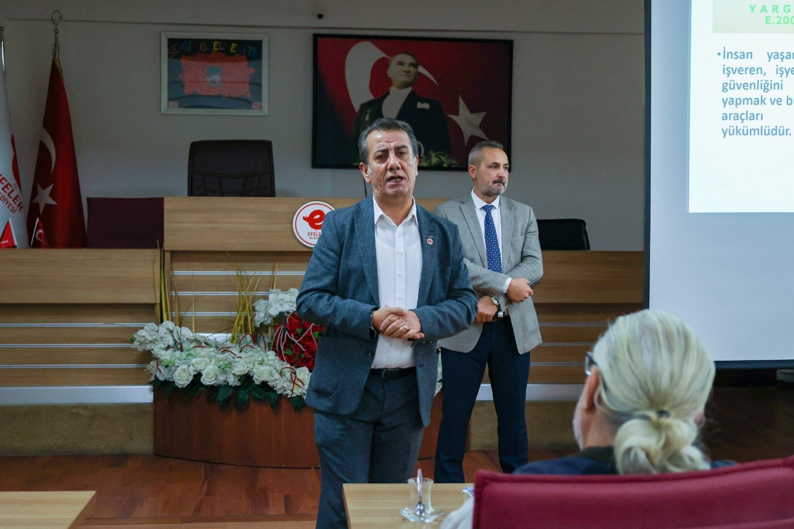 Efeler’de iş güvenliği ve sağlığı eğitimi verildi Başkan Yetişkin “Kurallara titizlikle uymayı sürdüreceğiz