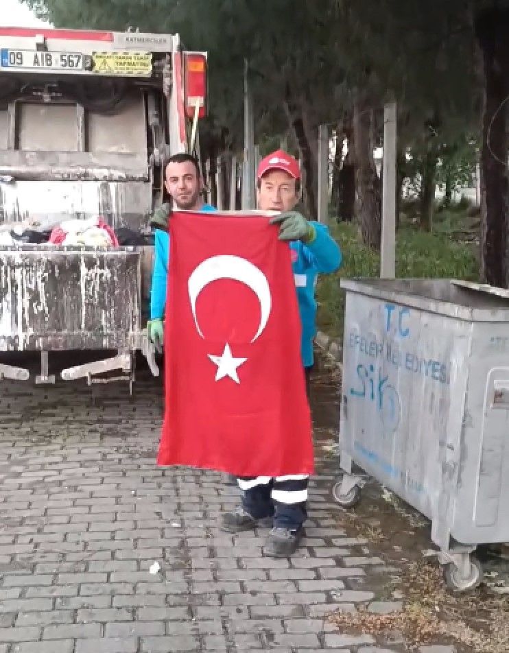 Bayrak provokasyonuna hapis cezası