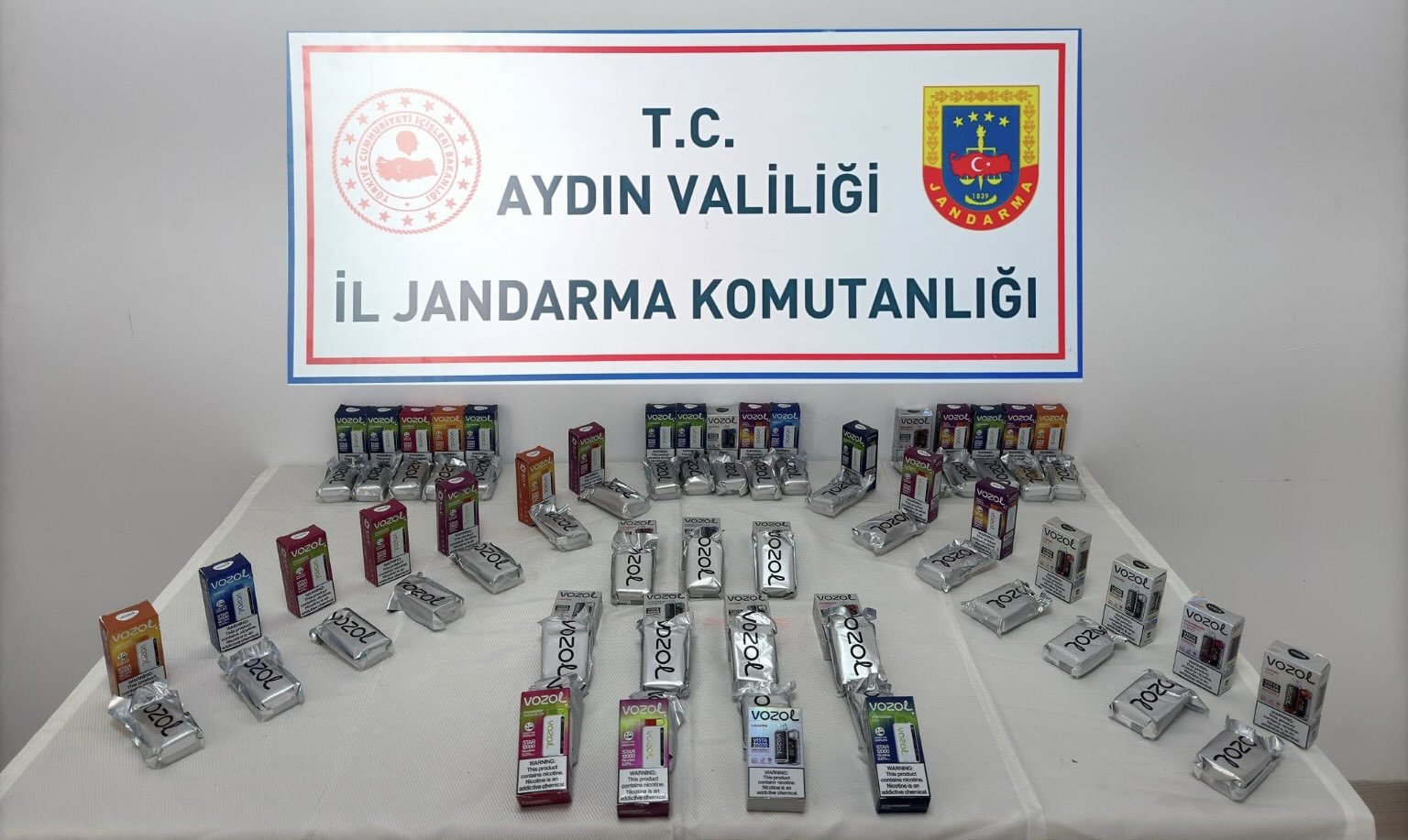Söke’de kaçak elektronik sigara ele geçirildi