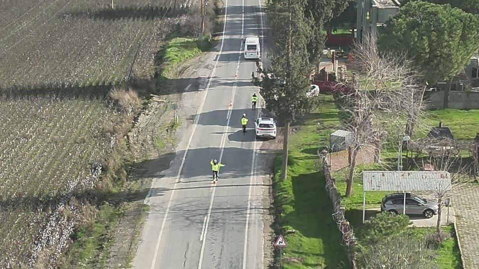 Jandarmadan mikro İHA ile trafik denetimi