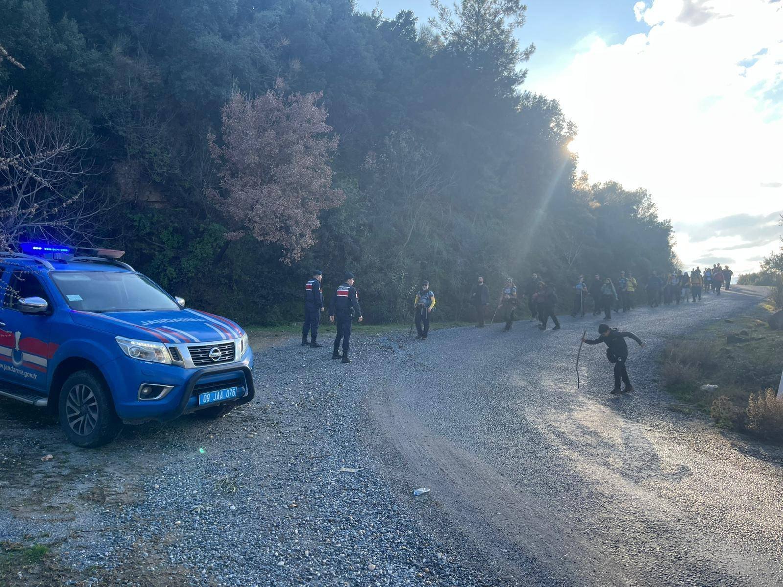 Aydın Jandarması doğa sporcuların güvenliğini sağladı