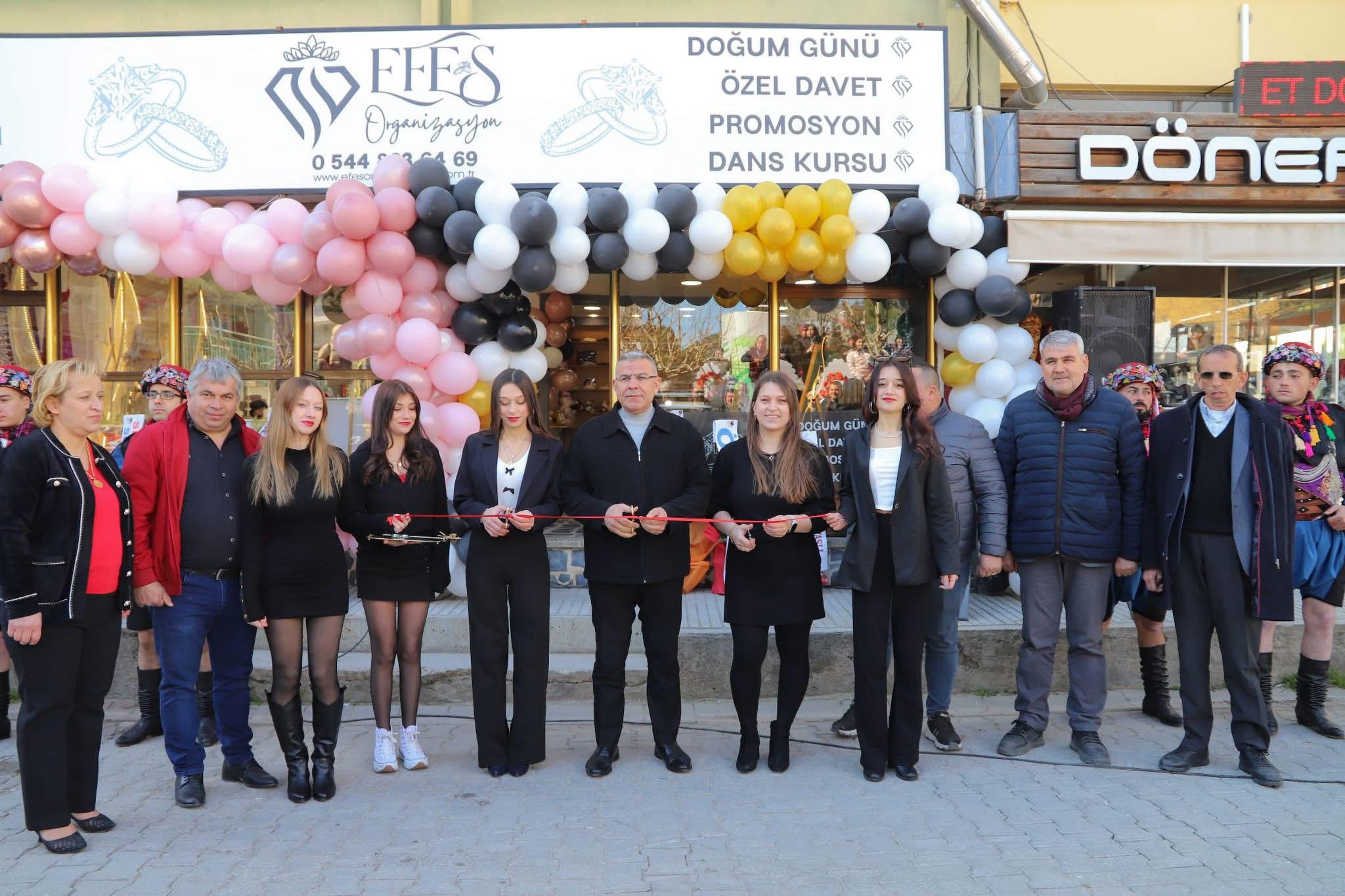 Efes Organizasyon’un açılışını Köşk Belediye Başkanı Nuri Güler yaptı