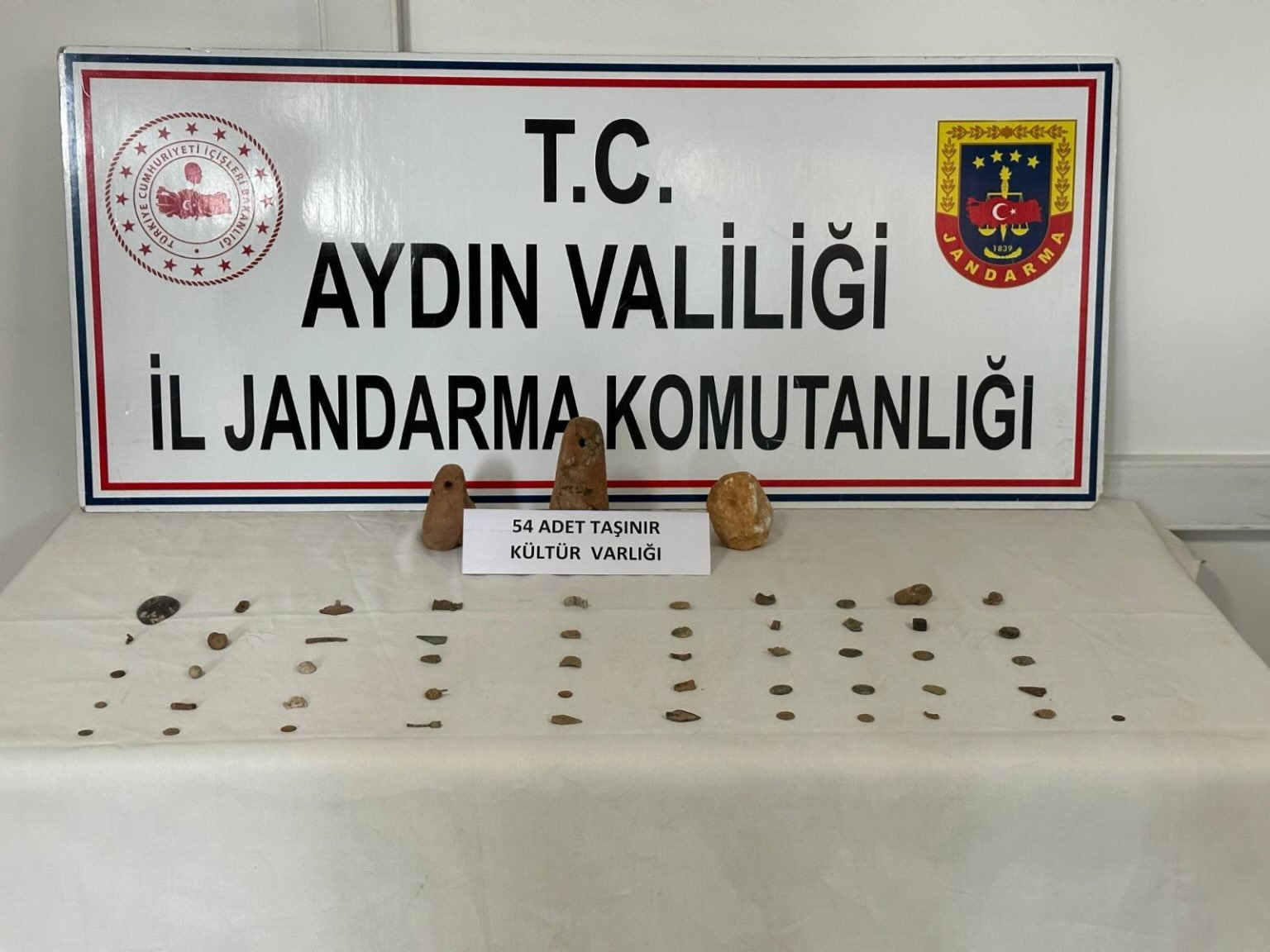 Aydın’da Roma dönemine ait 277 tarihi eser ele geçirildi