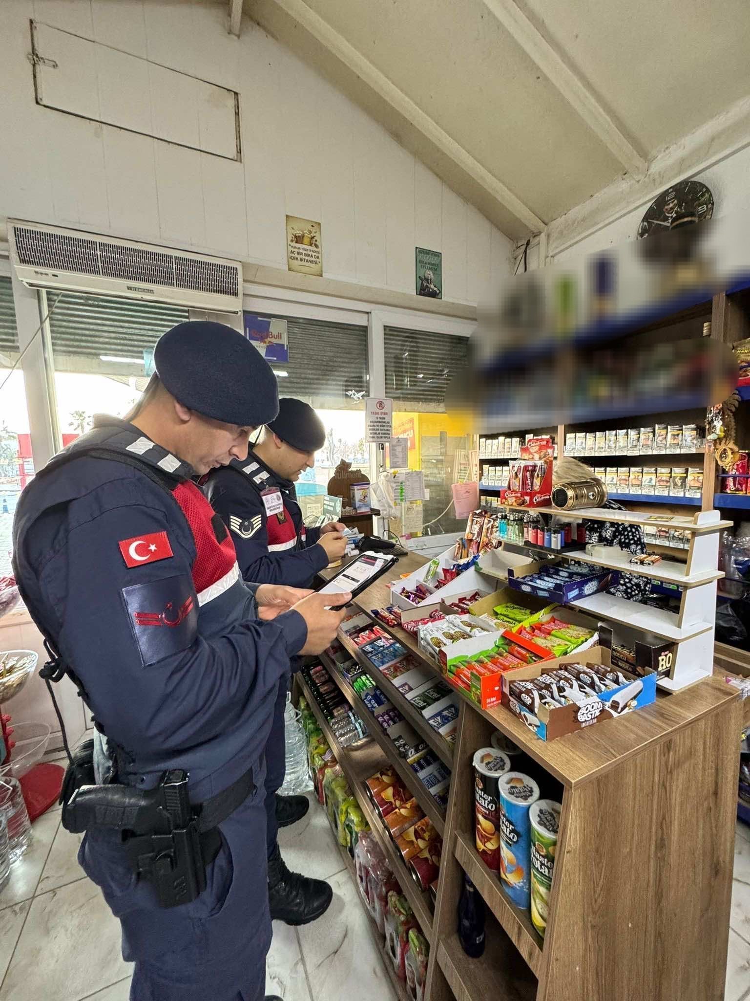 Jandarma kaçak içki denetimi yaptı
