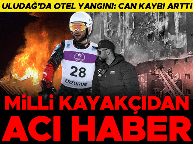Uludağ’da otel yangını