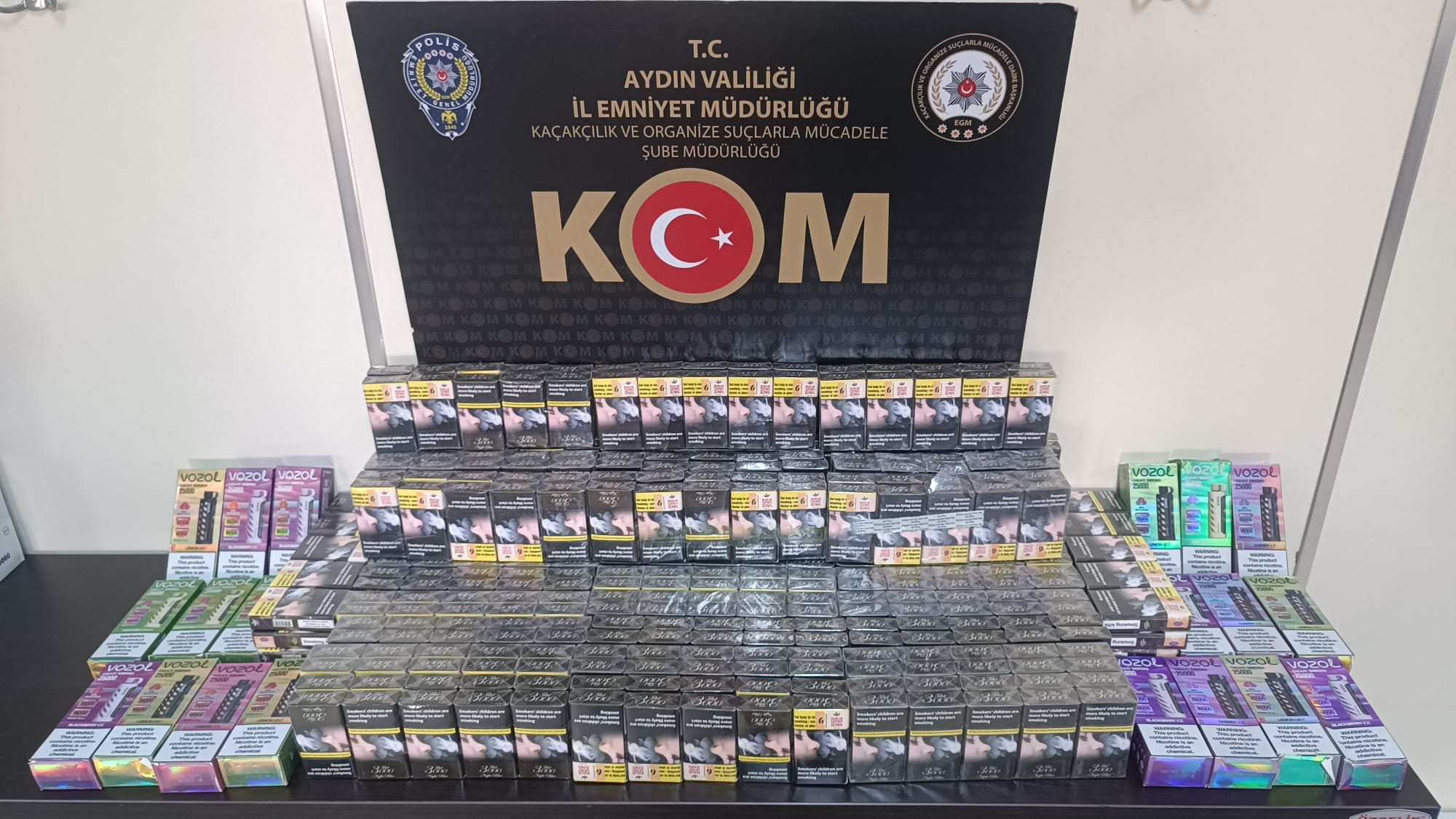 Aydın’da kaçak sigara operasyonu