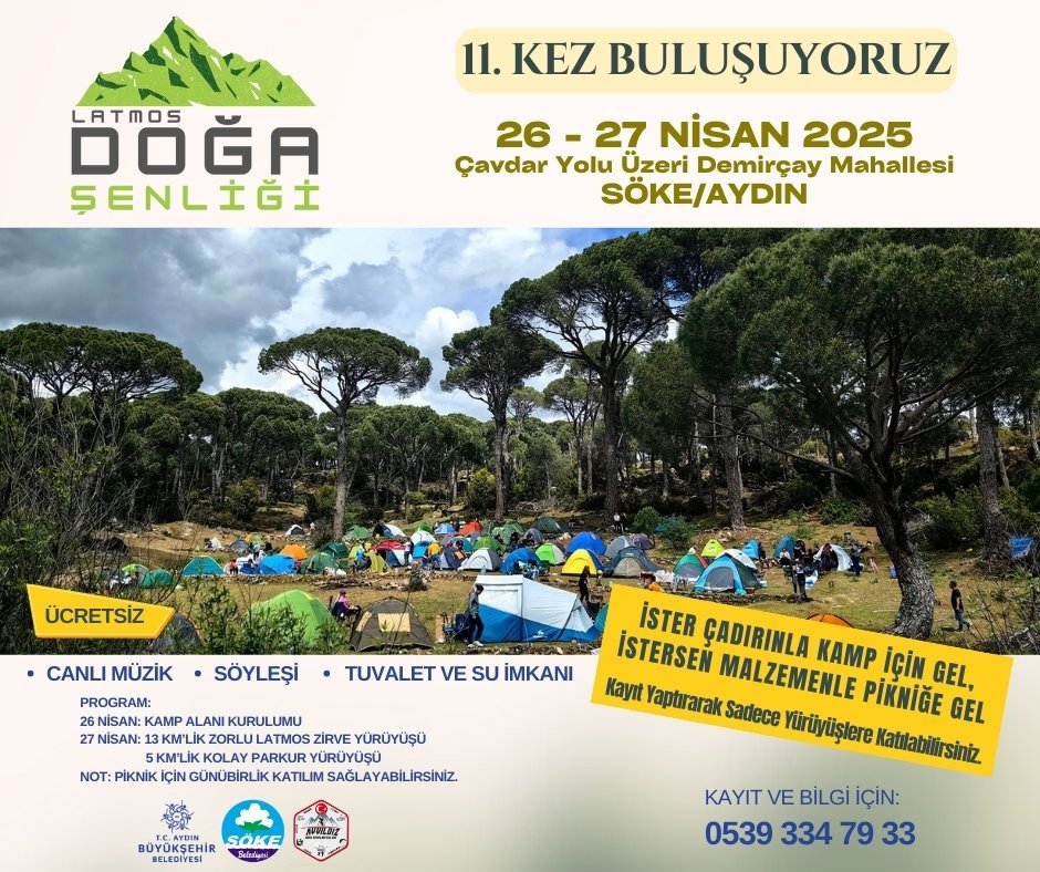 Söke, latmos doğa şenliği’ne hazırlanıyor