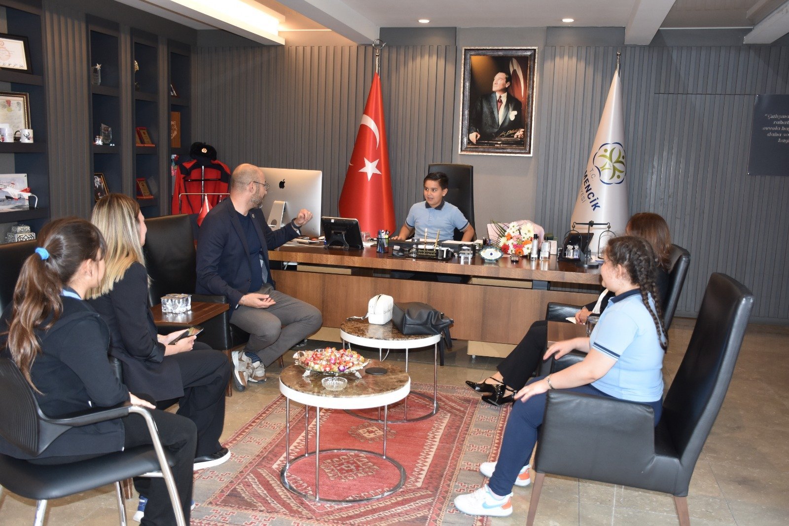Germencik Belediyesi’nde minikler koltuğu devraldı