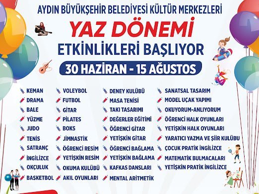 Başkan Çerçioğlu ile Aydınlı çocuklar yaz tatilinde eğlenirken öğrenecek