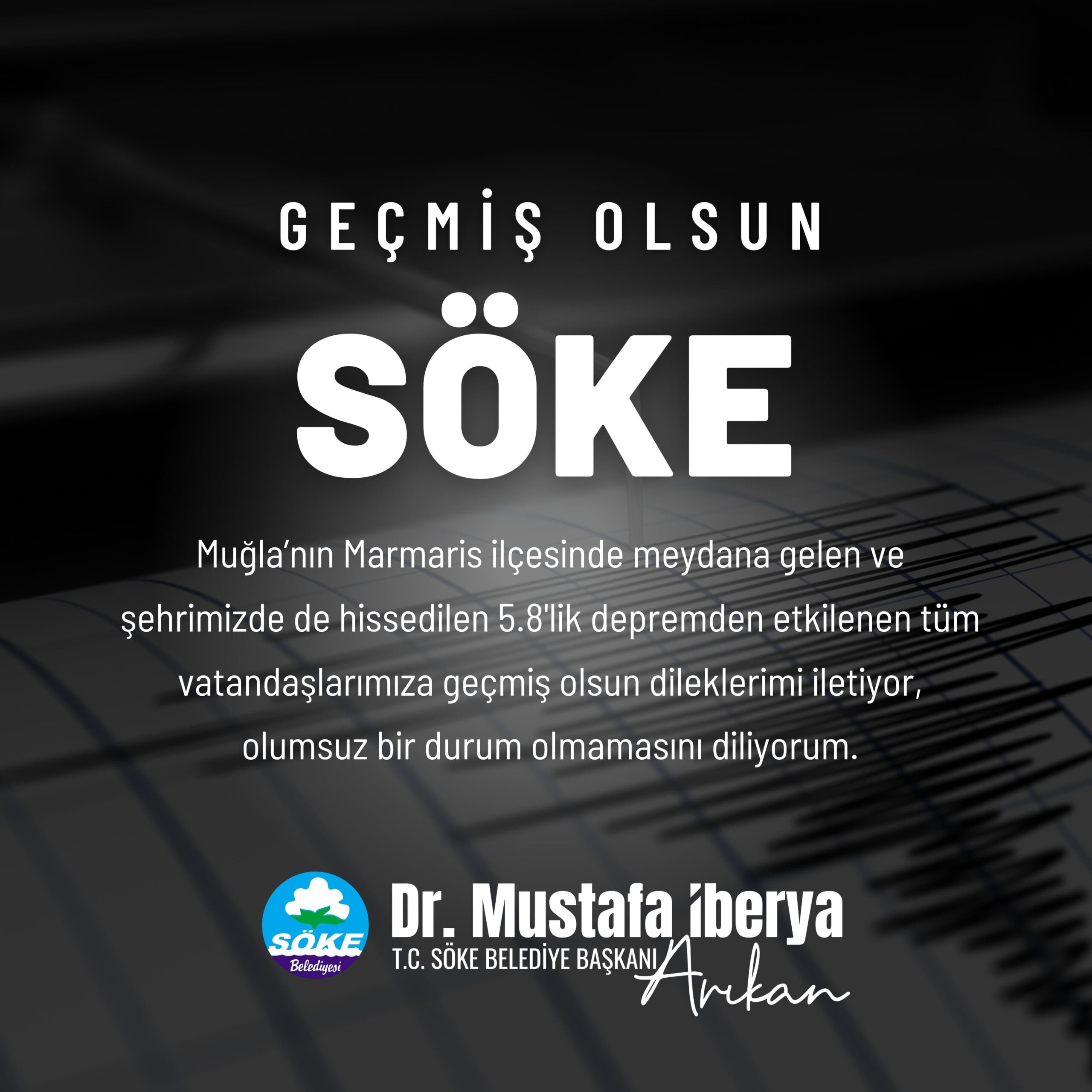 Başkan Arıkan’dan deprem sonrası geçmiş olsun mesajı