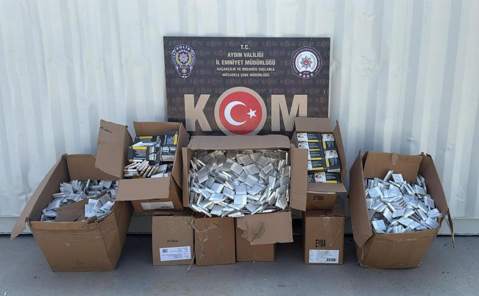 Aydın’da kaçak sigara operasyonu