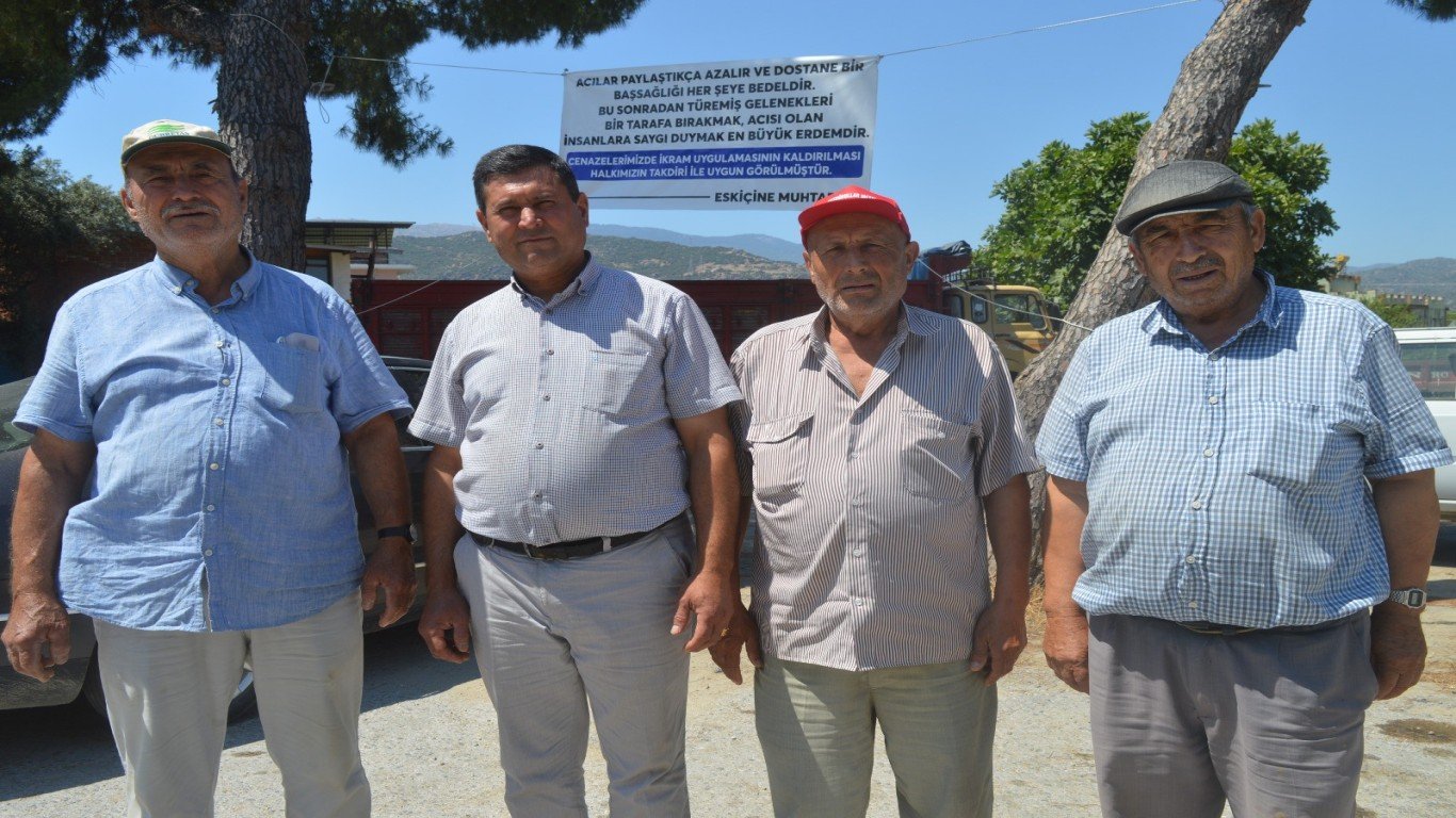 Çine’de cenaze yemekleri kaldırıldı