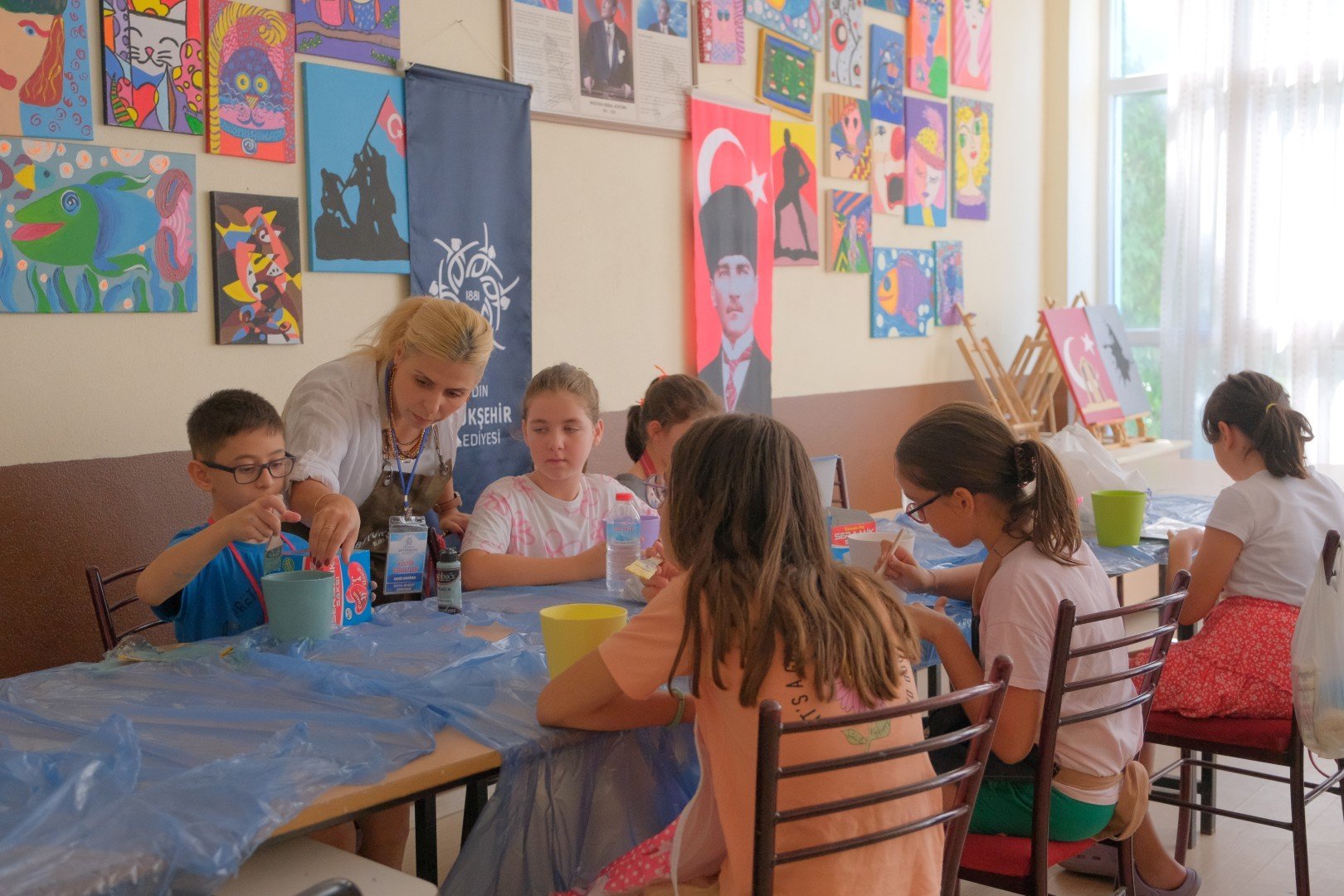Başkan Çerçioğlu’ndan yaz kurslarında yaratıcı ruhlara destek: Aydınlı çocuklar sanatsal tasarımla tanışıyor