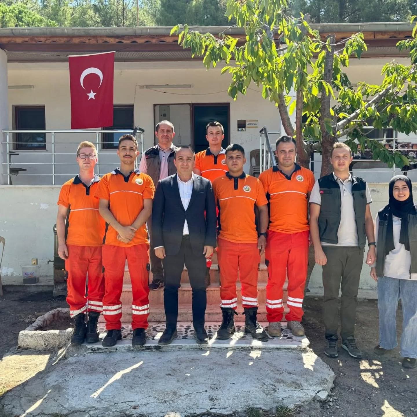 Çine Kaymakamı Erdoğan orman personeline ziyaret etti