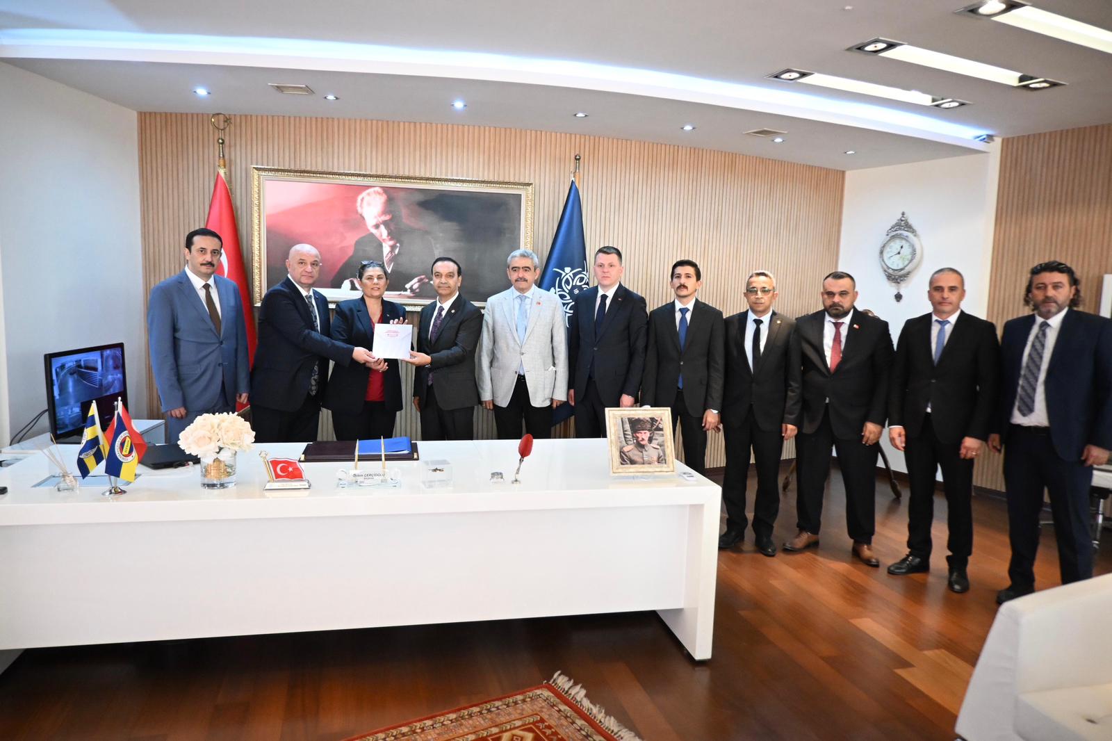 Başkan Çerçioğlu’na Milliyetçi Hareket Partisi’nden ziyaret