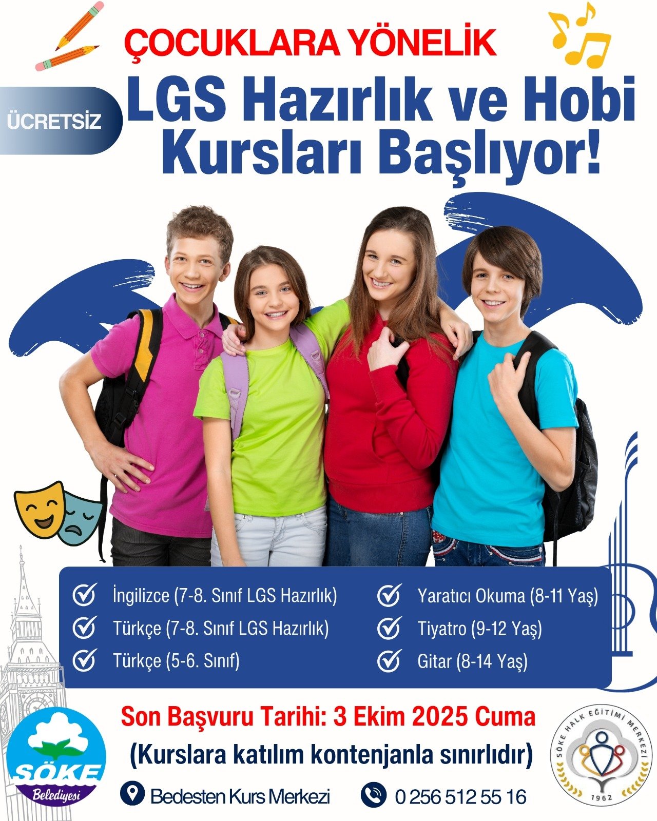 Söke Belediyesi’nden öğrencilere ücretsiz LGS hazırlık kursu