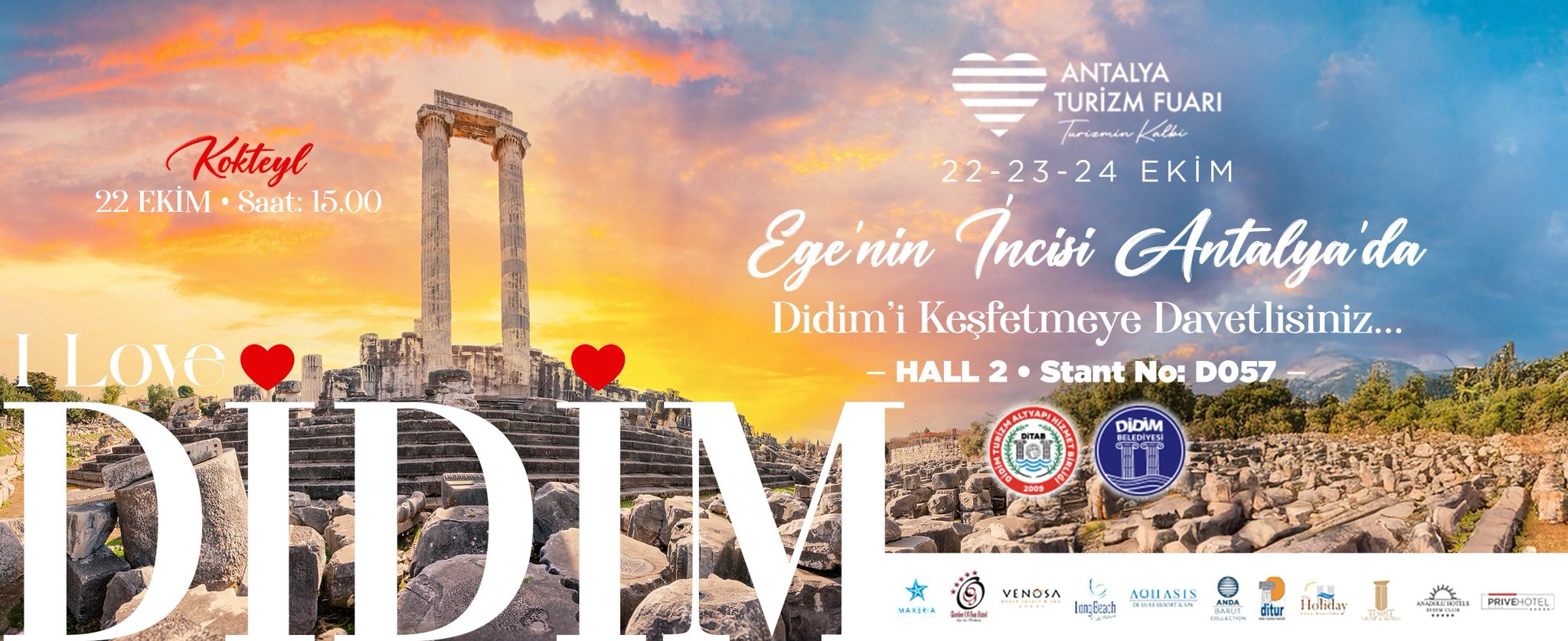 Didim, Antalya turizm fuarında yerini alıyor