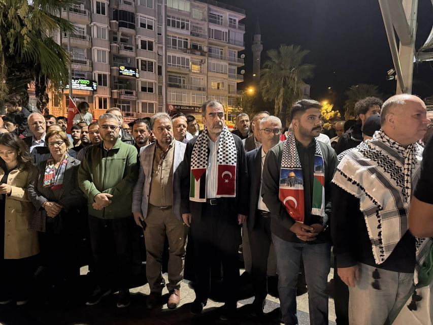 Aydın Filistin için tek yürek oldu