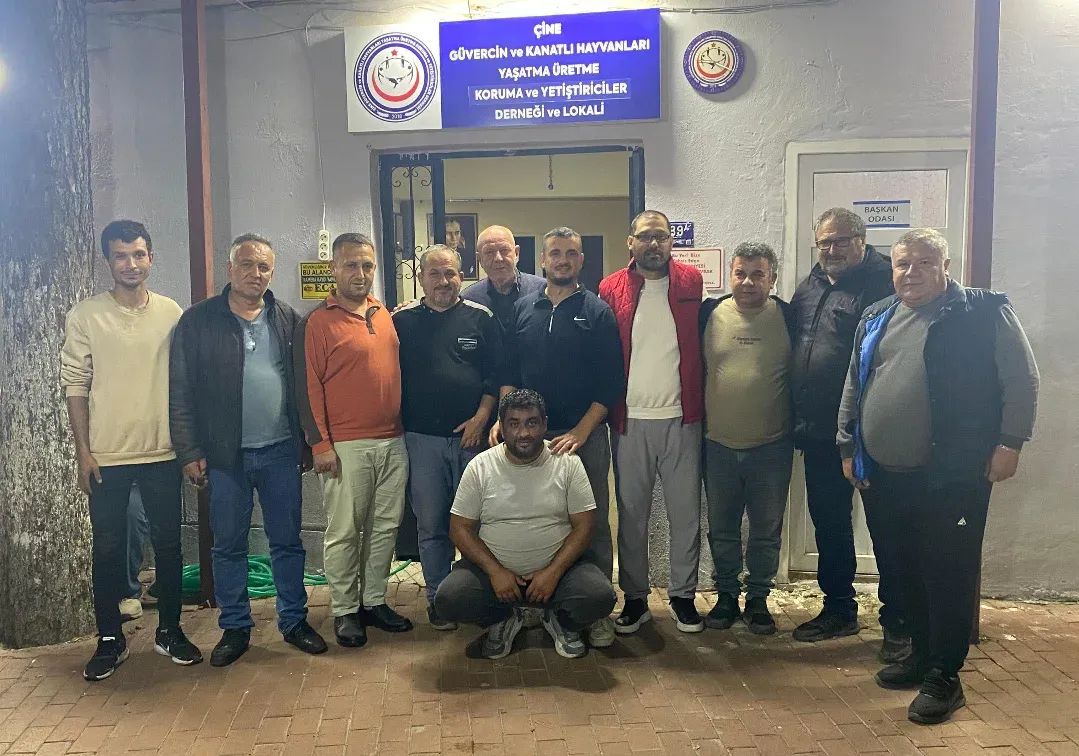 Çine’de kanatlı hayvanlar derneği yeni başkanı Necip Uçak oldu