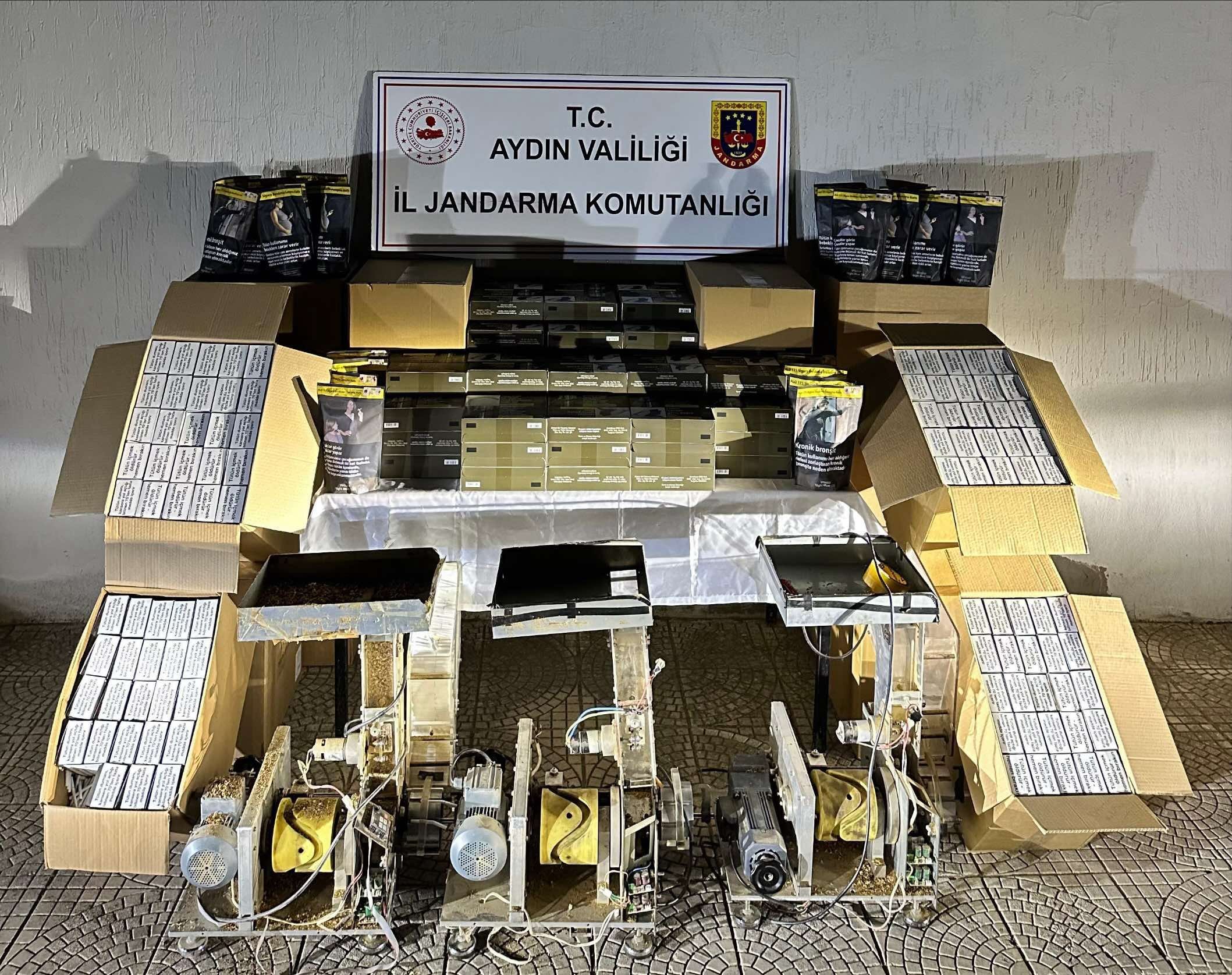 Aydın’da kaçak sigara operasyonu