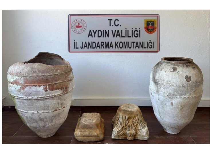 Jandarmadan Söke’de tarihi eser operasyonu