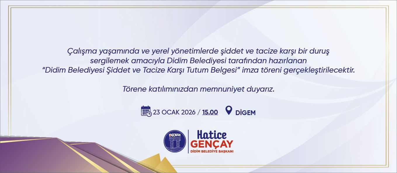 Didim Belediyesi’nden şiddet ve tacize karşı net tavır