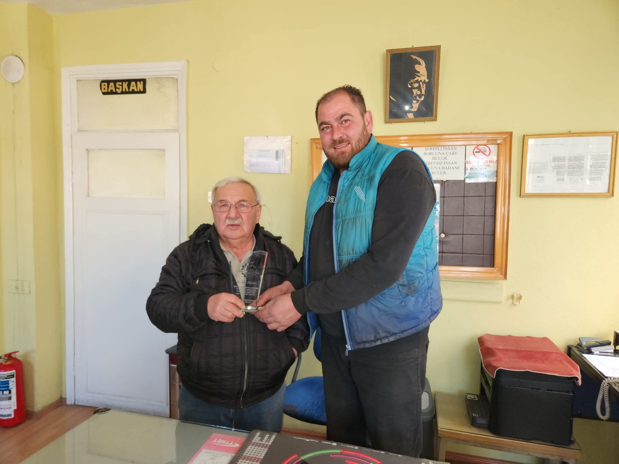 Çine Sanayi Sitesi Yönetiminden yarım asırlık emeklere vefa