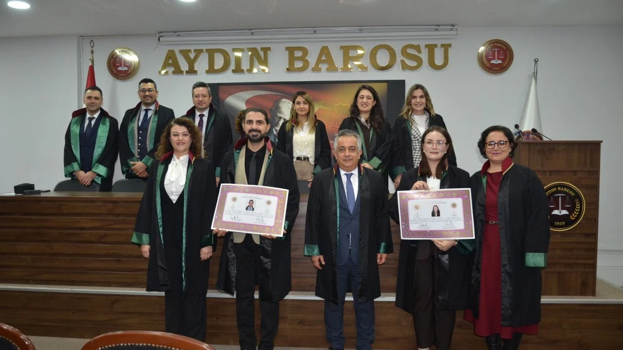 Aydın’a iki yeni avukat mesleğe adım attı