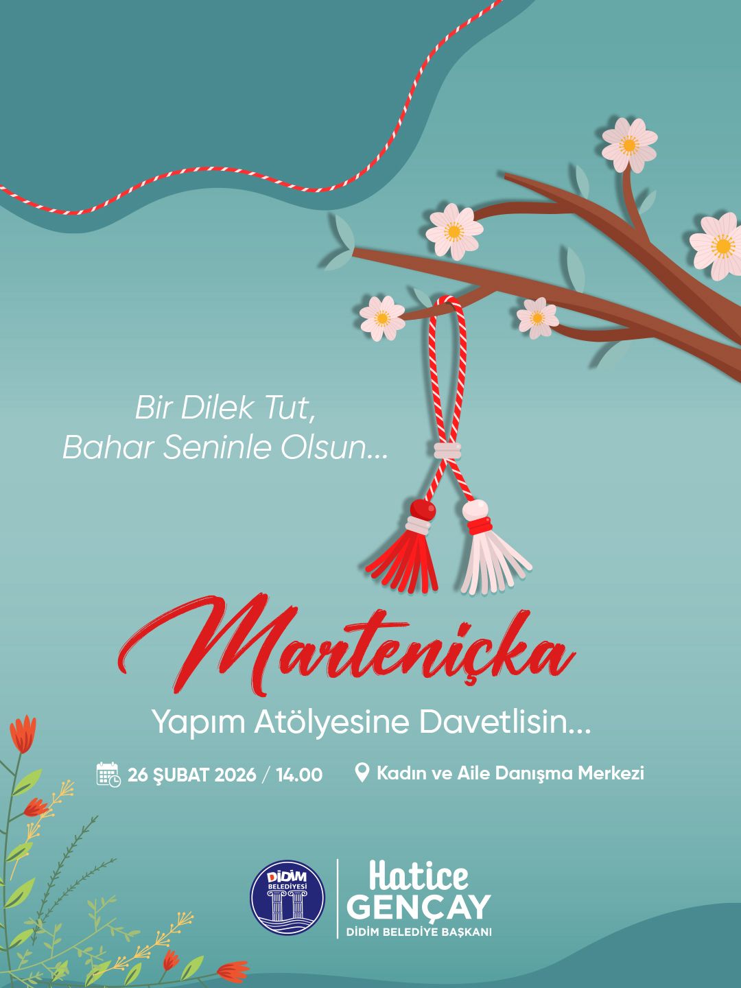 Didim’de baharın habercisi marteniçka geleneği,  Didim Belediyesi etkinliğiyle yaşatacak