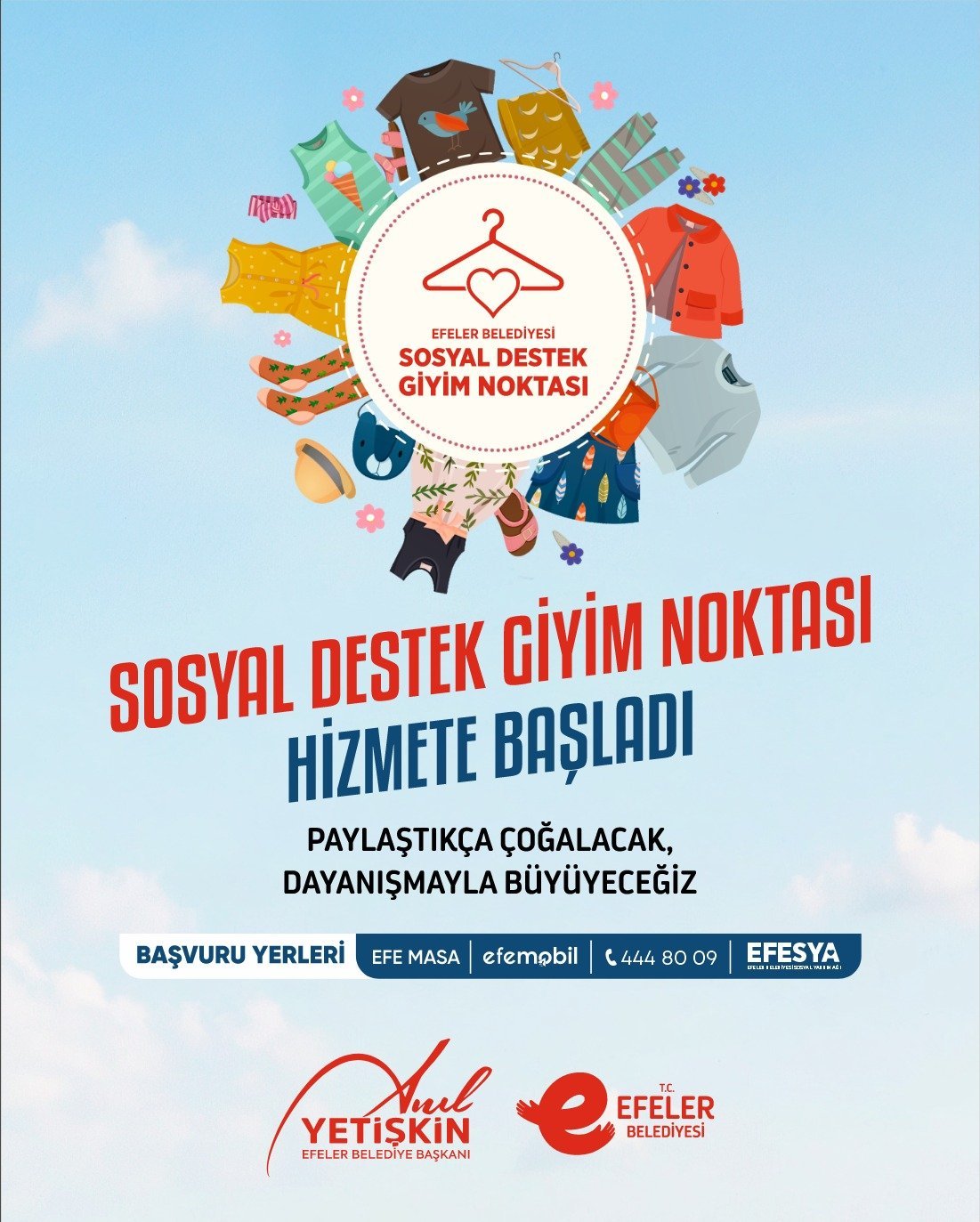 Başkan Yetişkin ile ramazanda dayanışmanın adı: Sosyal destek giyim noktası