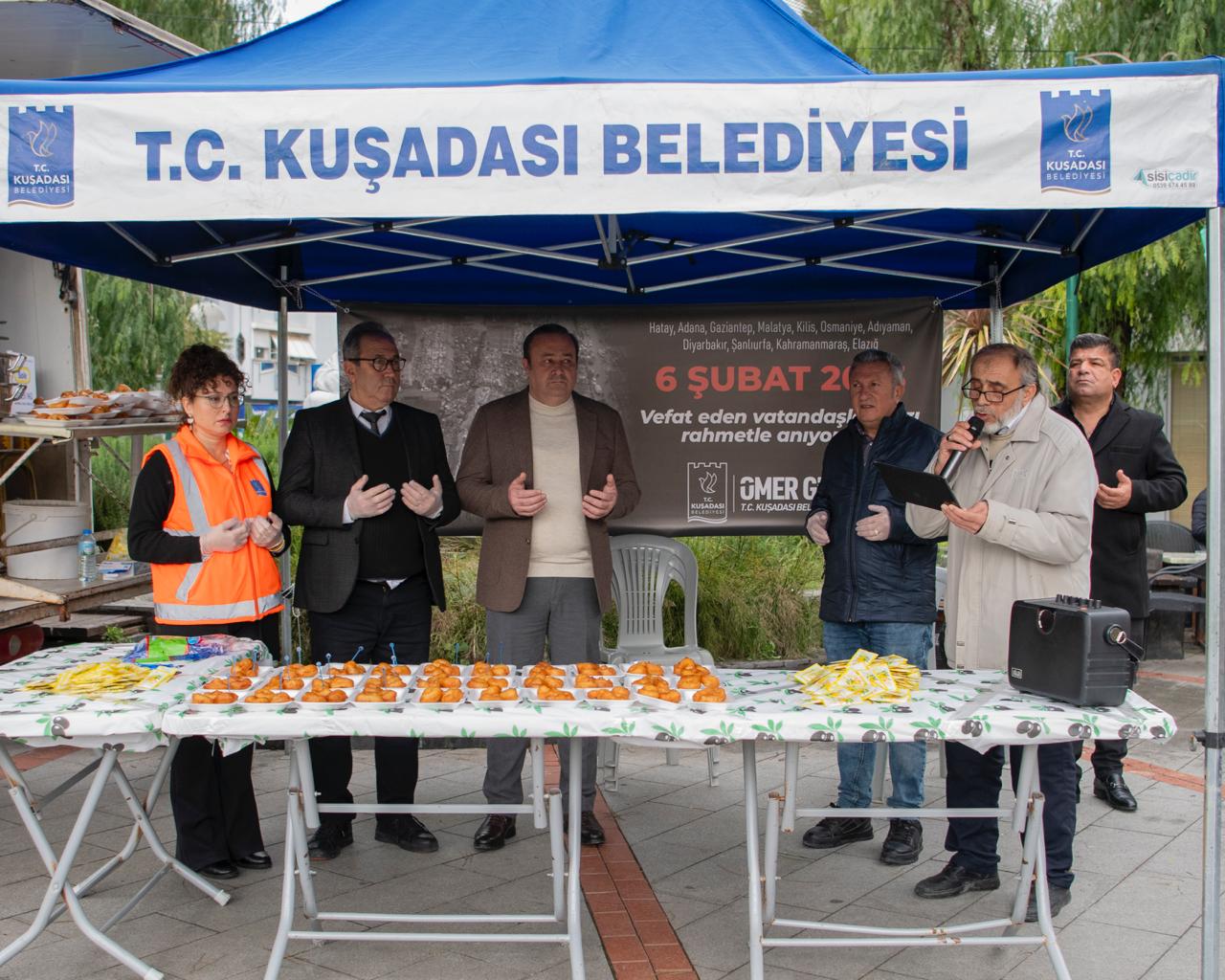 Kuşadası Belediyesi’nden 6 Şubat deprem şehitleri için Kur’an ve lokma hayrı