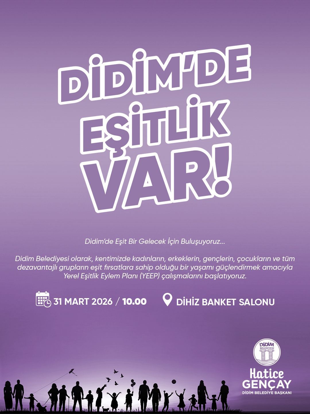 Didim’de eşitlik var, Didim Belediyesi yerel eşitlik eylem planı (YEEP) çalıştayı düzenliyor