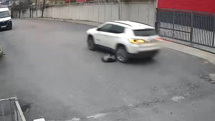 Vicdanları sızlatan olay: Köpeği ezip yoluna devam etti