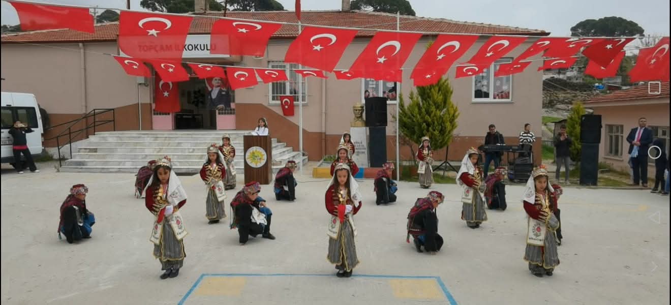 Çine,Topçam İlkokulu’nda 23 Nisan coşkusu
