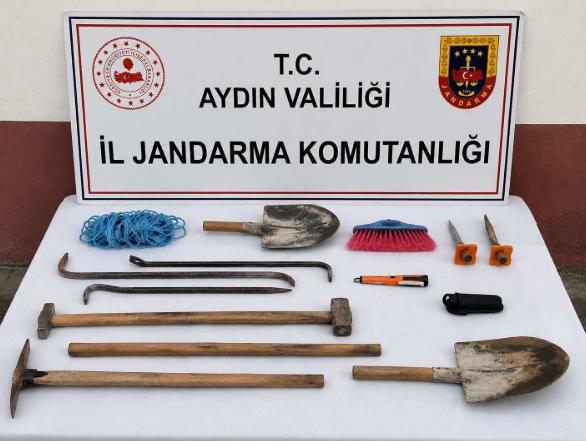 Aydın’da kaçak kazı operasyonu