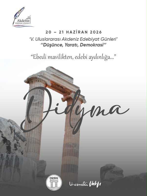 Uluslararası Akdeniz edebiyat günleri 20-21 Haziran’da Didim’de