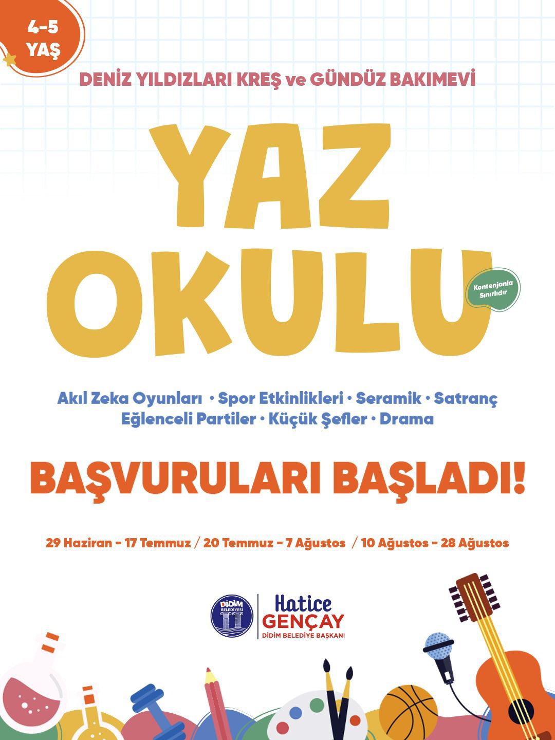 Didim Belediyesi’nden yaz okulu programı