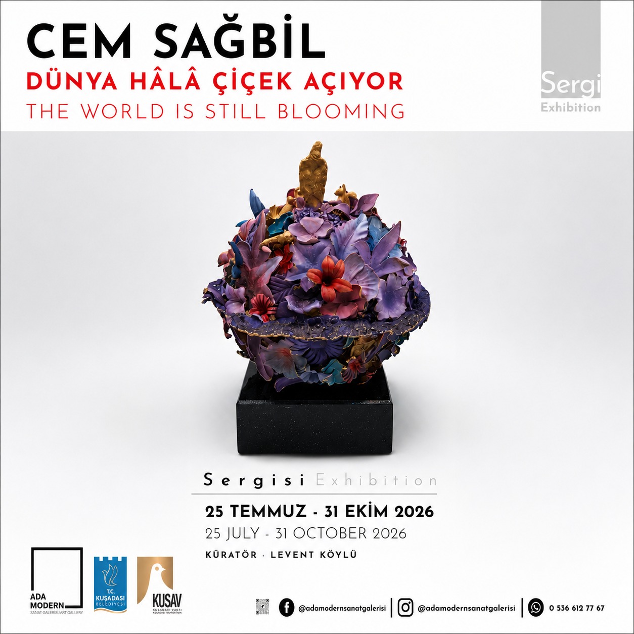 Ada Modern Sanat Galerisi’nde “Dünya hala çiçek açıyor” sergisi açılıyor