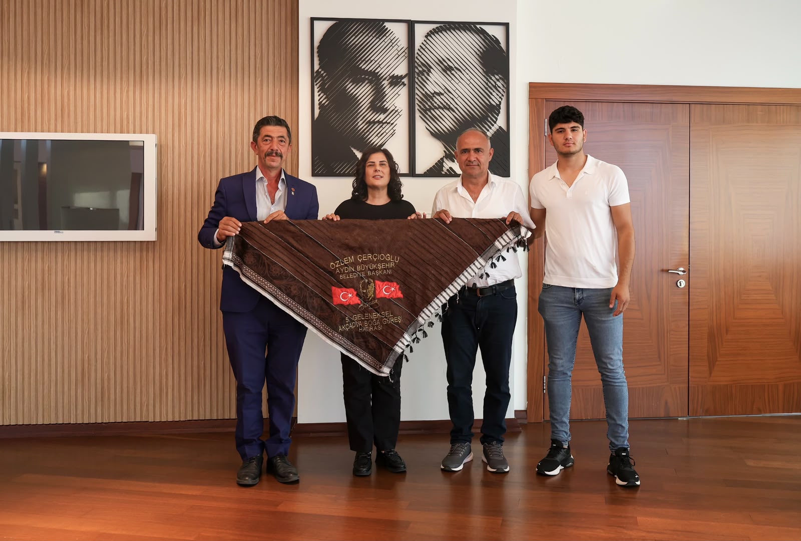 Başkan Çerçioğlu’na Çine Akçaova ve Altınabat Mahallesi Muhtarlarından ziyaret