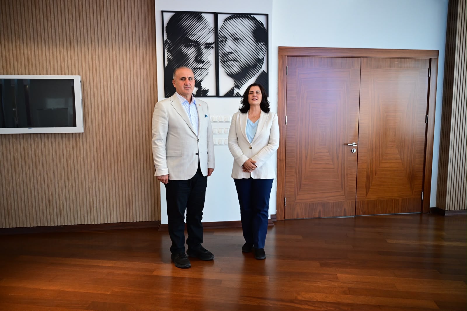 Başkan Çerçioğlu’na İncirliova Belediye Başkanı Aytekin Kaya’dan ziyaret