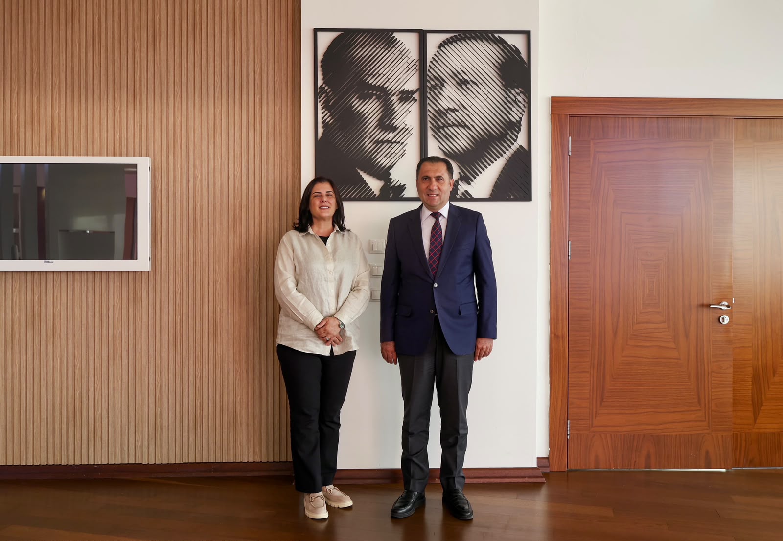 Başkan Çerçioğlu’na Aile ve Sosyal Hizmetler il Müdürü Türkoğlu’ndan ziyaret