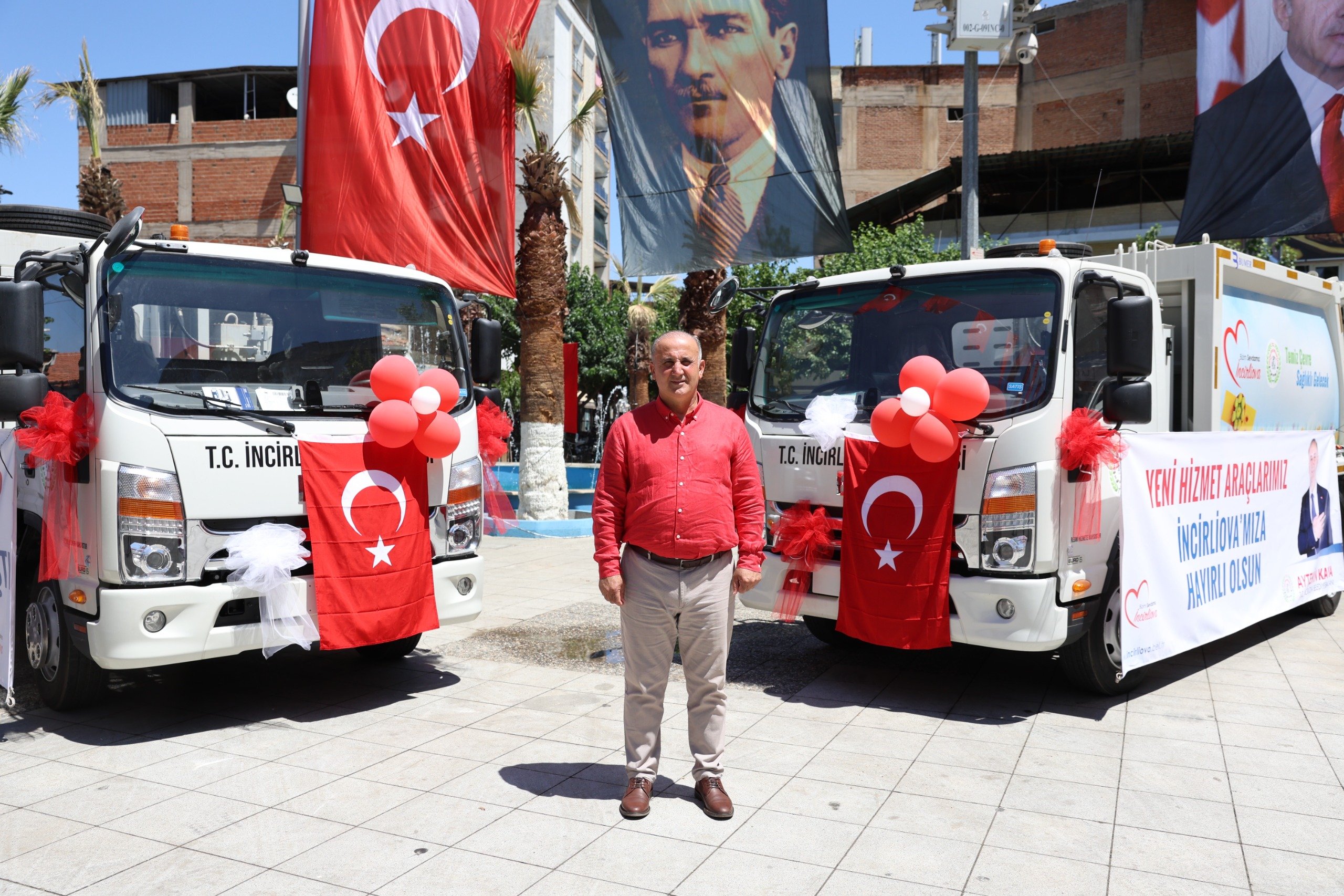 Başkan Kaya yeni araçları tanıttı: “Kiralık değil, İncirliova’nın öz malı”